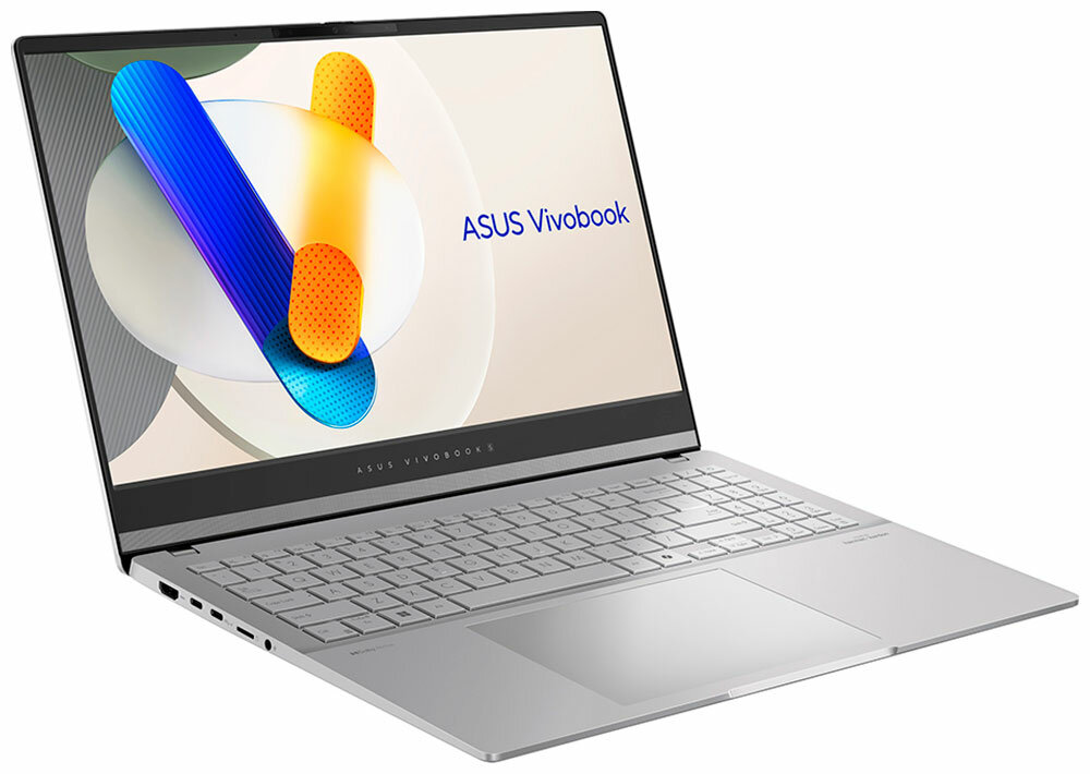 Ноутбук ASUS VivoBook S 15 OLED M5506NA-MA013 90NB14D3-M004S0 (15.6", Ryzen 5 7535HS, 16Gb/ SSD 1024Gb, Radeon Graphics) Серебристый - фото №3