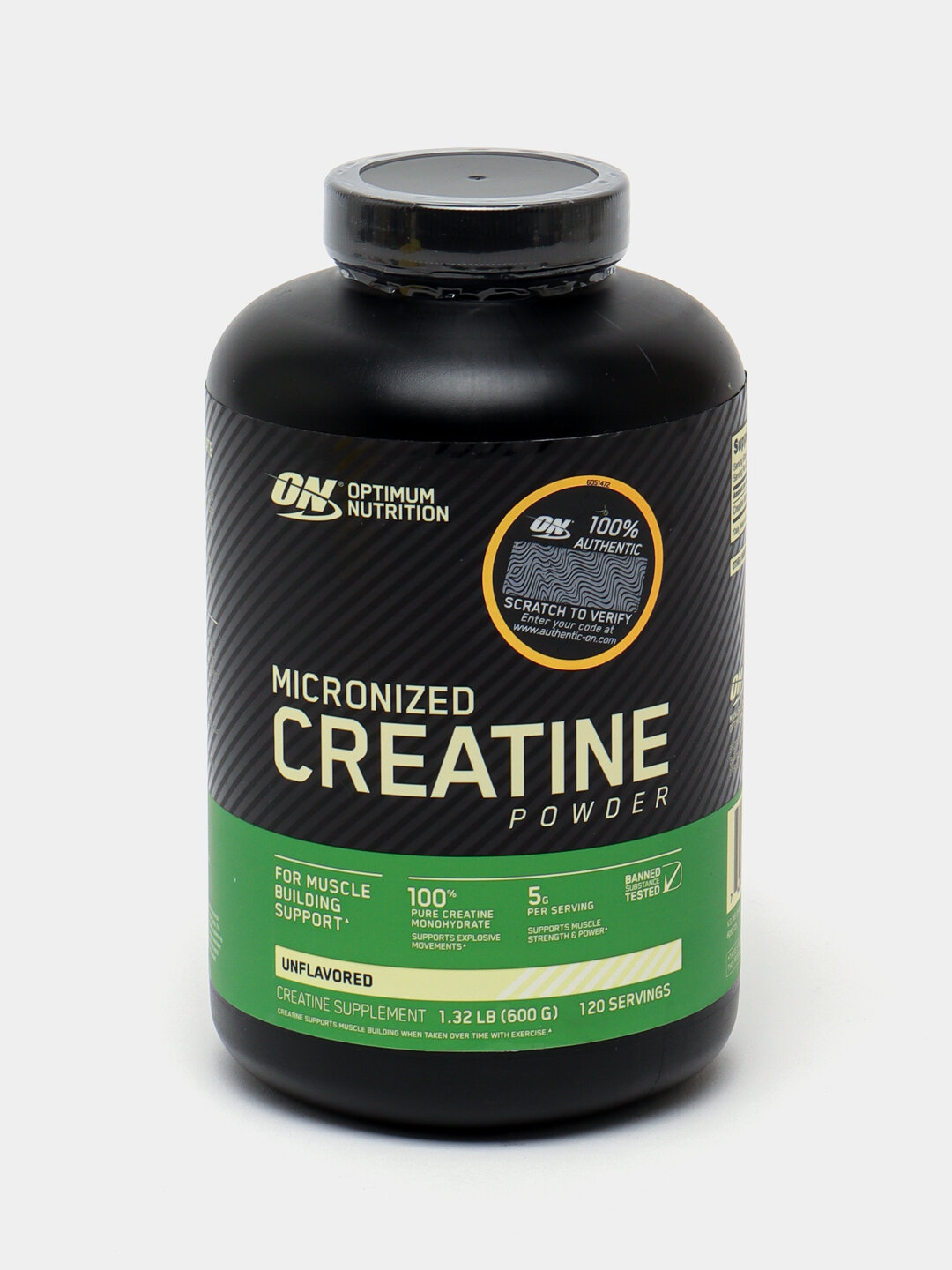 Креатин Optimum Nutrition Micronized Creatine Powder, 600 г, 120 порций
