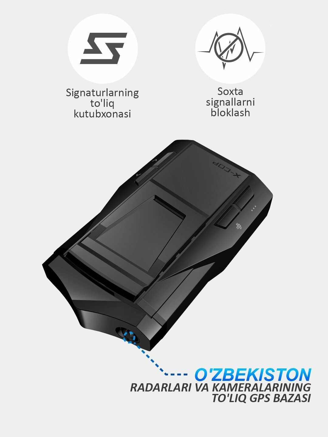 Радар-детектор Neoline X-COP 7700s Black, версия для Узбекистана — фото 1
