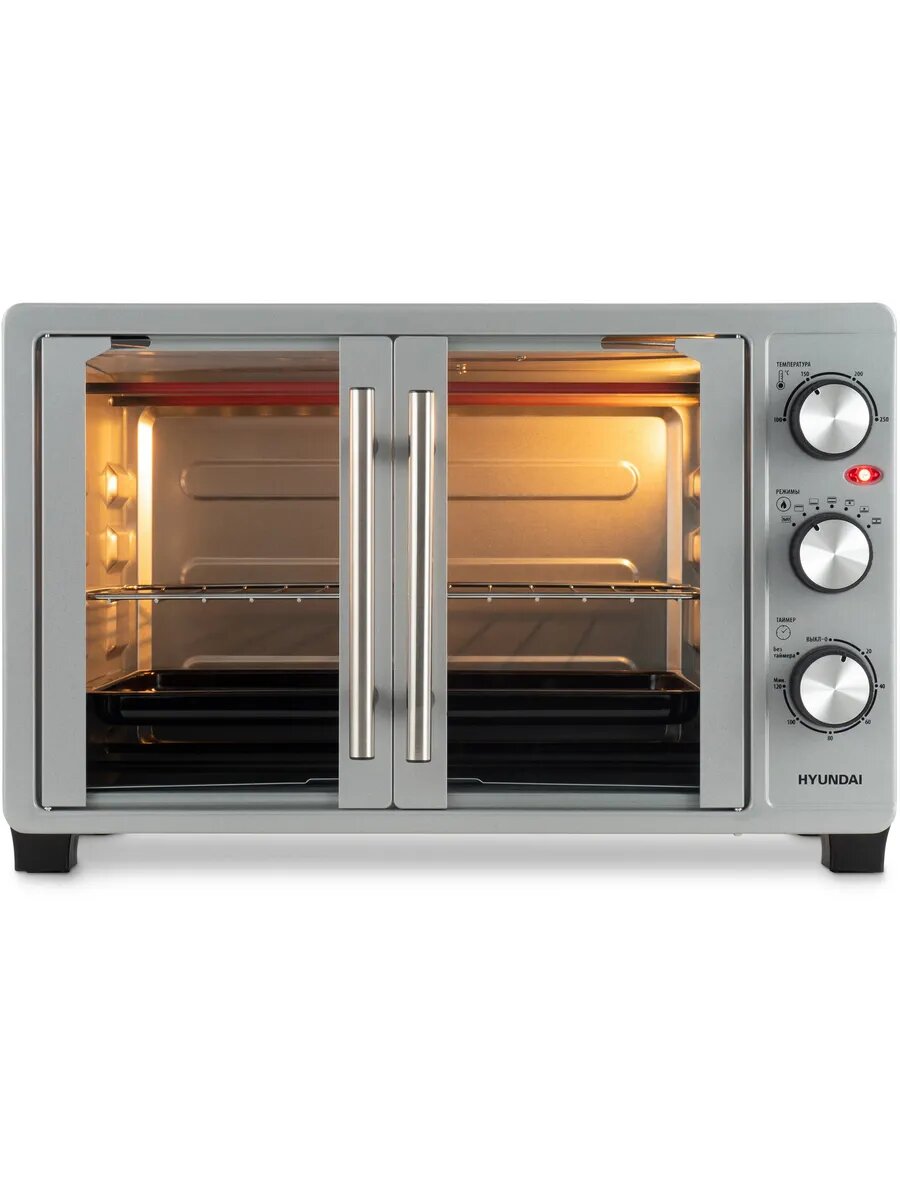 Мини-печь MIO-HY077 30л. 1500Вт серебристый