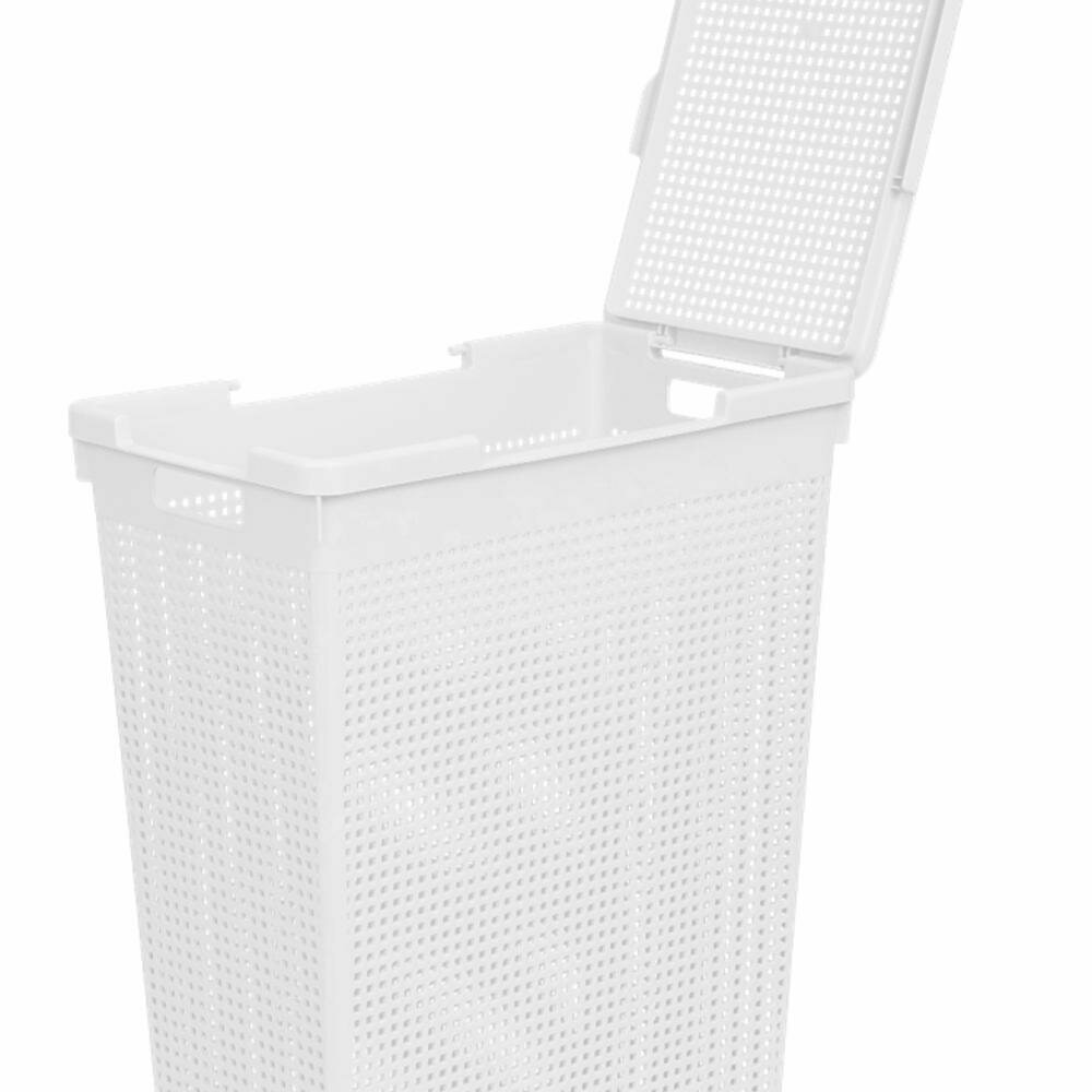 Корзина для белья Виолет Лофт цвет белый — фото 1