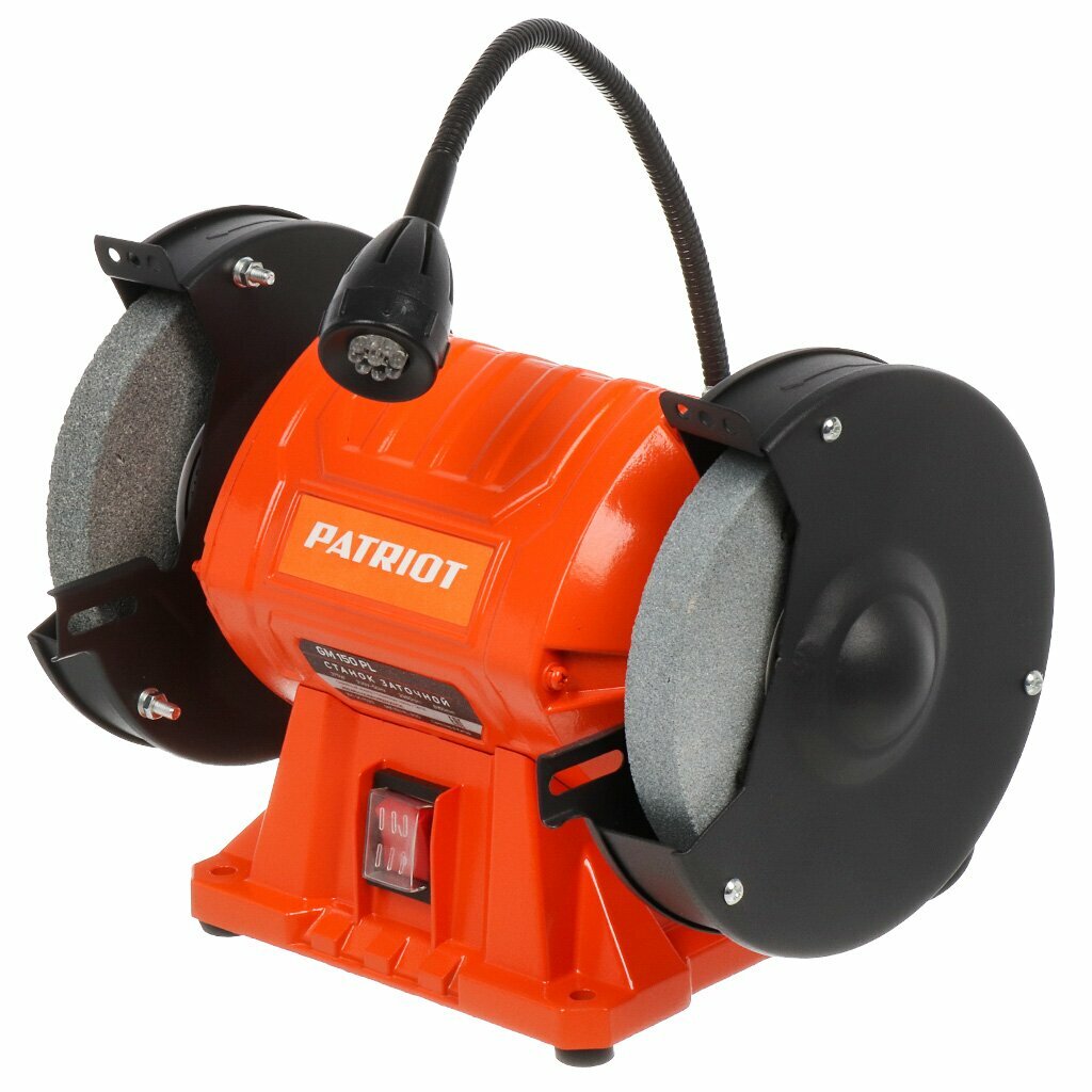 Станок заточный Patriot GM 150 PL 375 Вт 2980 об/мин 150 мм фонарь