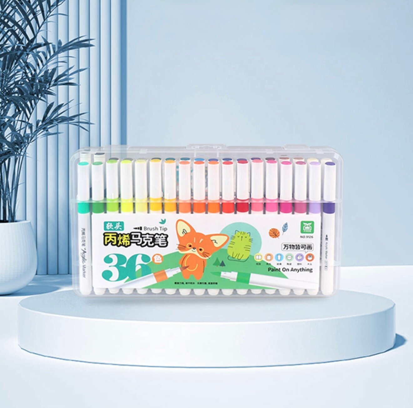 Акриловые маркеры 12-60 цветов — идеален для художников, дизайнеров и творчества!