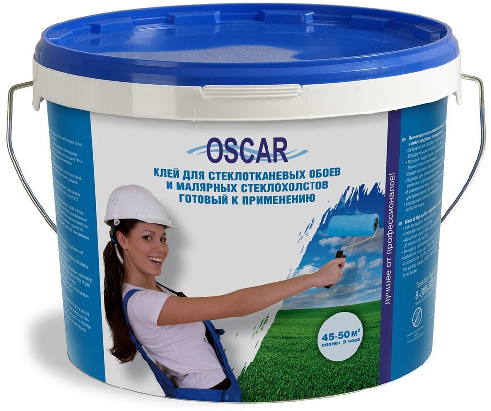 Оскар восток ООО Клей для стеклообоев и малярных стеклохолстов Oscar 10 кг