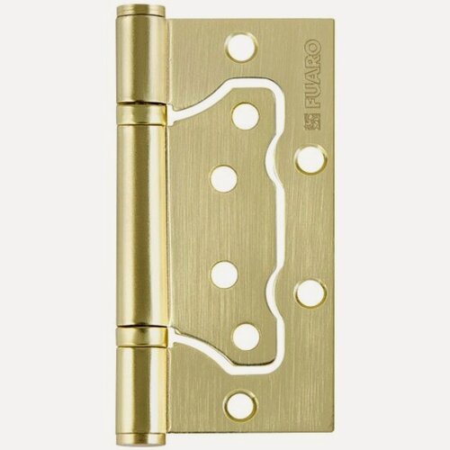 Изображение товара Петля универсальная без врезки Fuaro 500-2BB/BL 100x2,5 SB (мат. золото) блистер