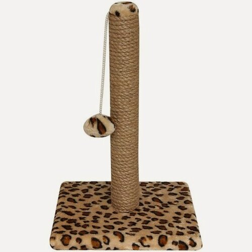 Изображение товара Когтеточка Gamma "Столбик №18" для котят с игрушкой, 260*260*460мм