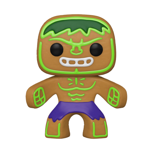 Фигурка Funko POP! Marvel Holiday: Gingerbread Hulk 50660, 9.5 см фигурка funko pop bobble marvel holiday gingerbread black panther