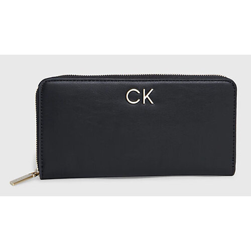 фото Кошелек calvin klein, фактура гладкая, черный