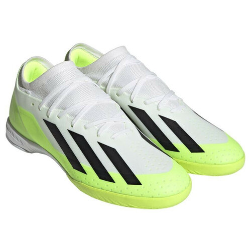 Бутсы adidas, размер 9 UK, черный, белый футзалки детские adidas nemeziz 19 3 in ef8304