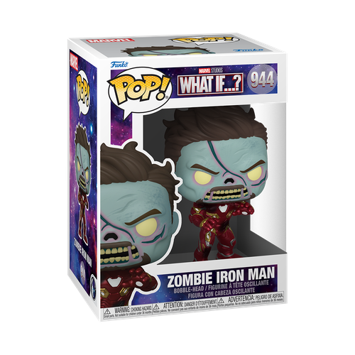 Фигурка Funko POP! Marvel What If Zombie Iron Man 57379, 9.5 см фигурка marvel funko pop what if zombie iron man gw exc