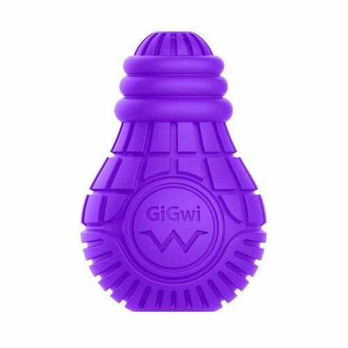 Игрушка для собак GiGwi BULB RUBBER, размер 7x12x5см, фиолетовый
