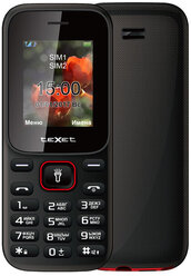 Телефон мобильный (TEXET TM-128 Black/Red (2 SIM))