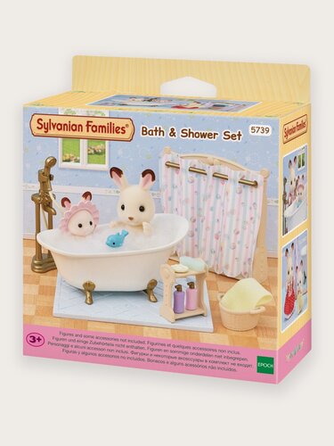 Изображение товара Игровой набор Sylvanian Families 5739, с ванной, душем и аксессуарами, для развития воображения