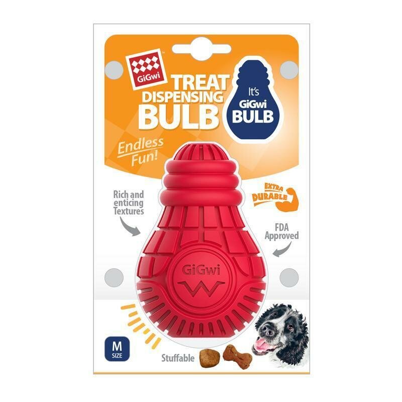Игрушка для собак GiGwi Bulb Rubber Резиновая лампочка 10см - фото №2