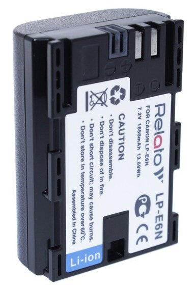 Аккумулятор Relato LP-E6N (Canon LP-E6/E6N) 7.2V, 1850mAh