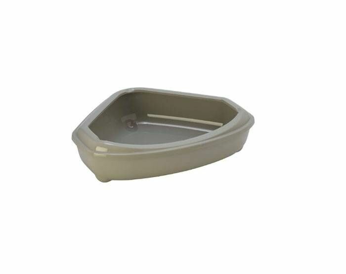 Moderna туалет-лоток угловой Corner Tray 55x45x13h см, серый