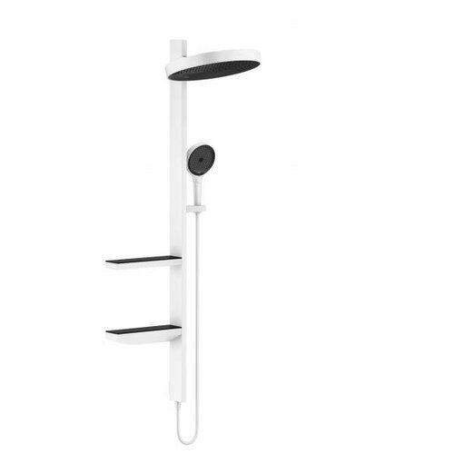 душевая стойка hansgrohe crometta e 240 1jet 27298000 Душевая система Hansgrohe Rainfinity Showerpipe 360, матовый белый