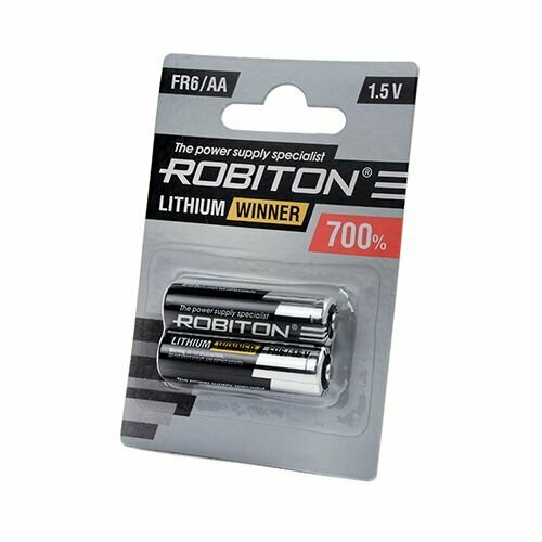 Батарейки литиевые ROBITON R-FR06-AA-(2шт) 1.5В