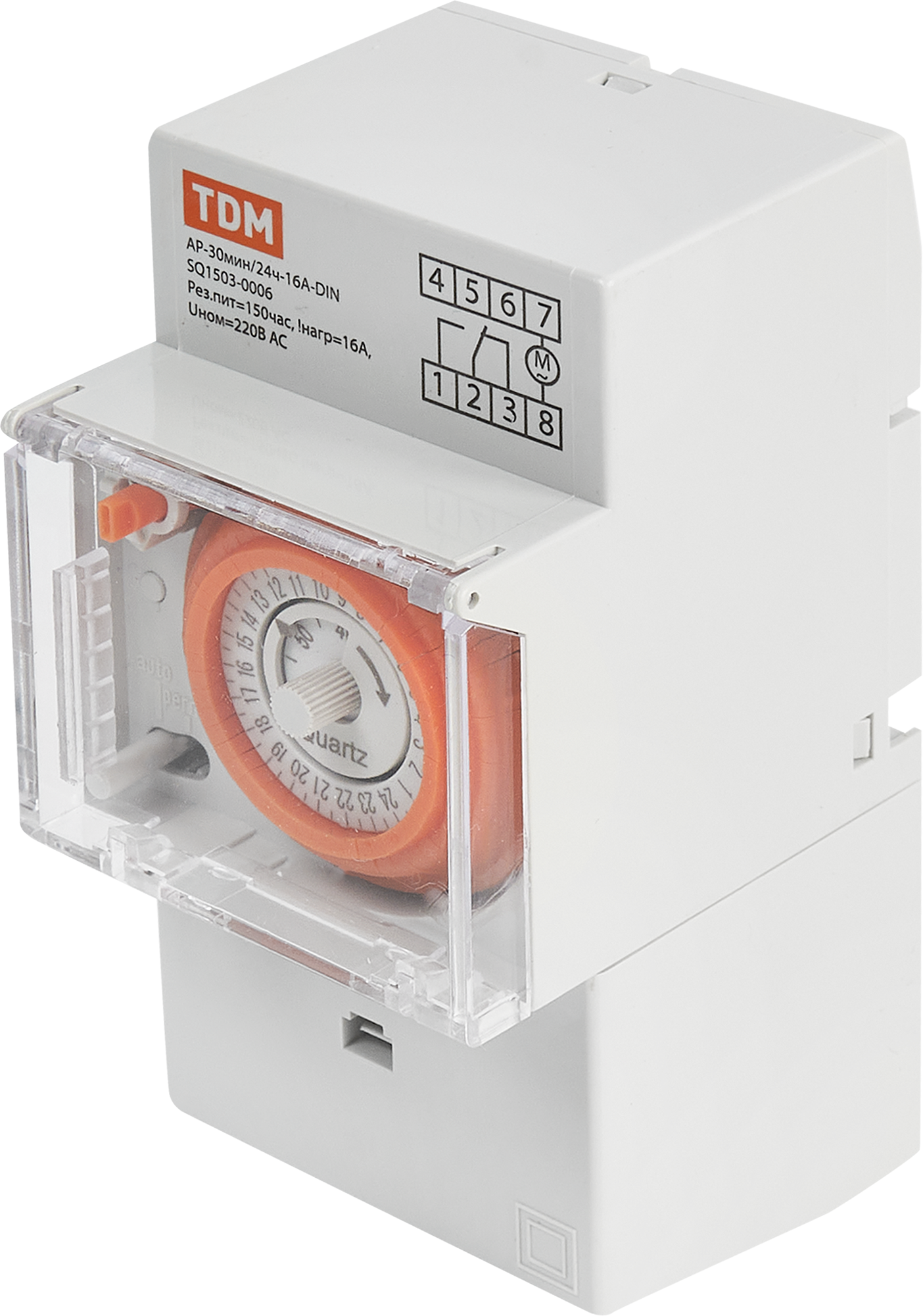 фото Реле аналоговое суточное TDM Electric АР-30мин/24ч-16А