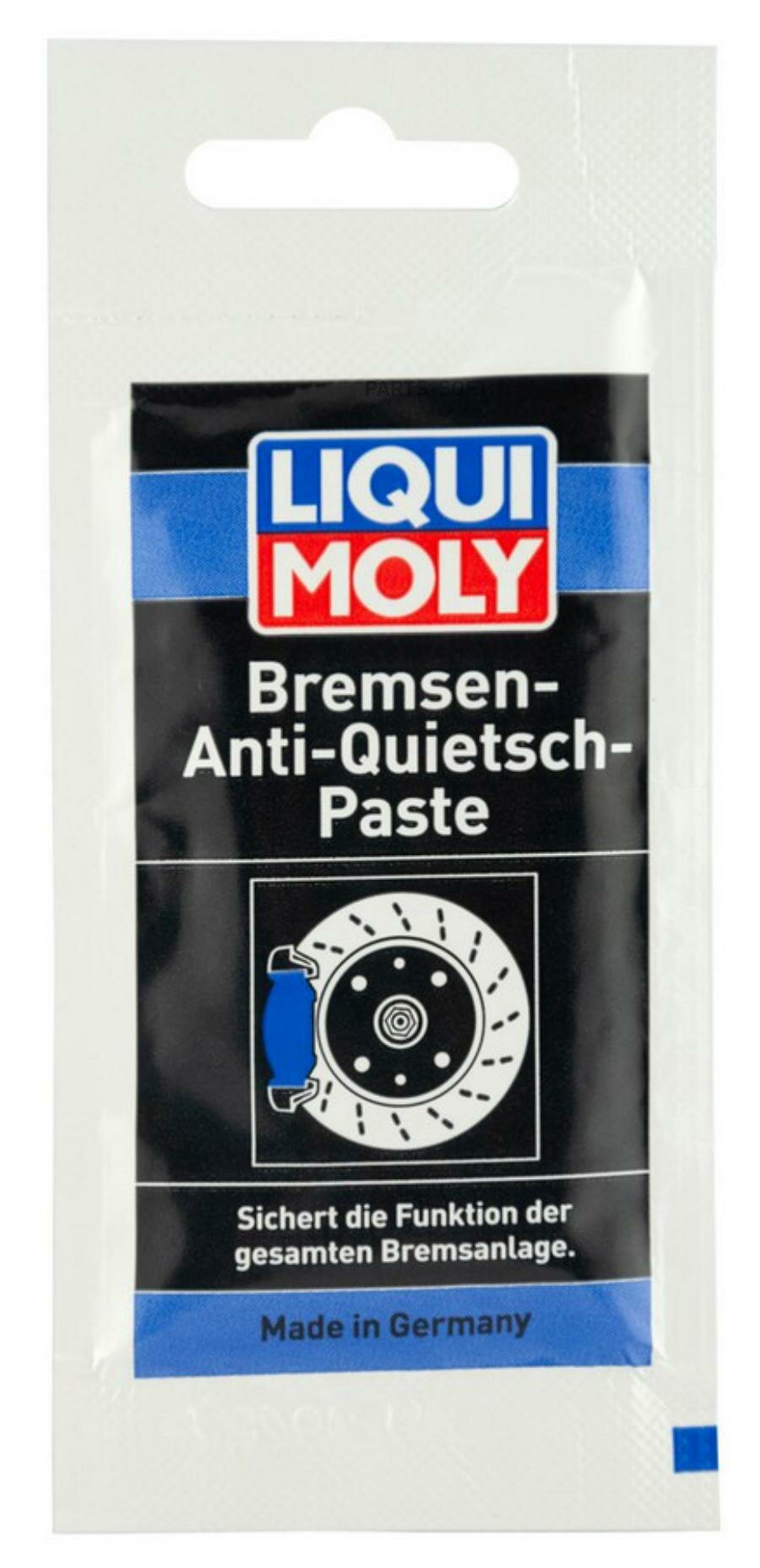 Смазка тормозных суппортов 10г - смазка для торм. сист. Bremsen-Anti-Quietsch-Paste LIQUI MOLY 3078 | цена за 1 шт