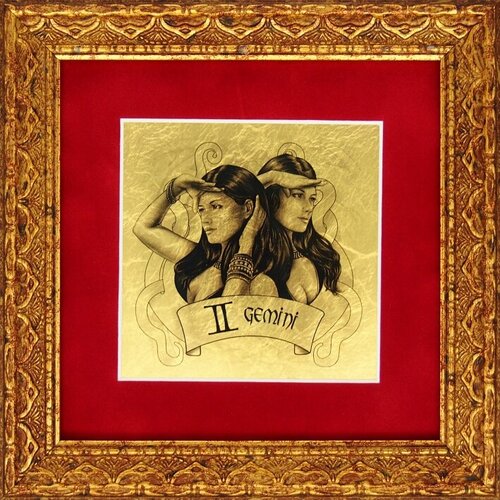 Знак Зодиака Близнецы картина-сувенир для женщины