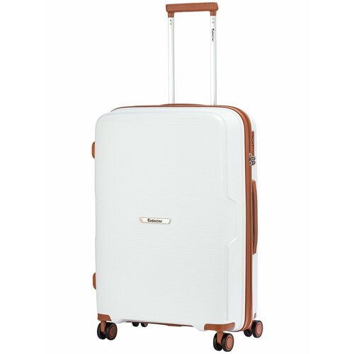 Чемодан Robinzon Santorini Basic, 70 л, размер M, белый