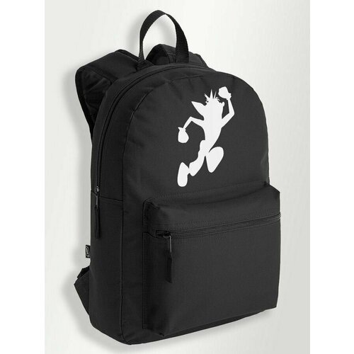 Черный школьный рюкзак с принтом игры Crash Team Racing Nitro Fueled - 344