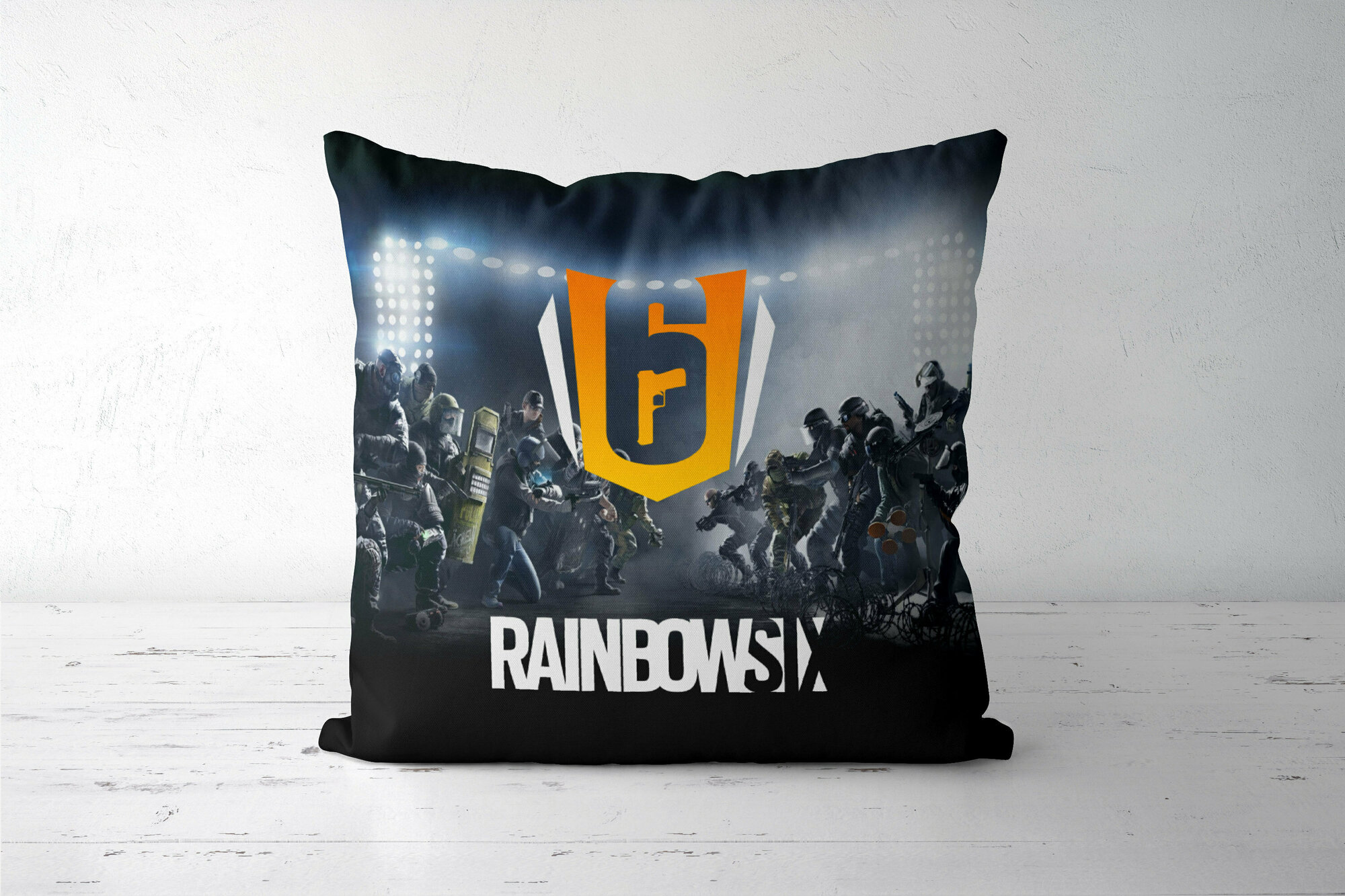 Подушка декоративная 45х45см / Геймерам / Rainbow Six Siege / RAINBOW SIX SIEGE
