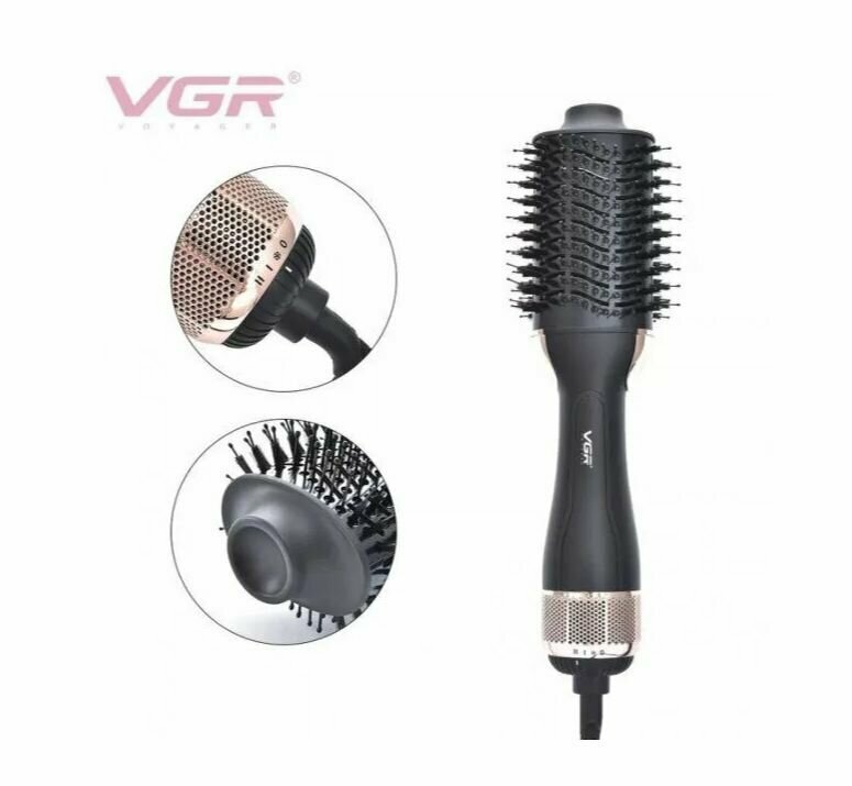 Фен-щетка для волос VGR Фен-щетка для волоc стайлер 2 в 1 ONE STEP VGR V-492 ONE STEP HAIR DRAIER & STYLER