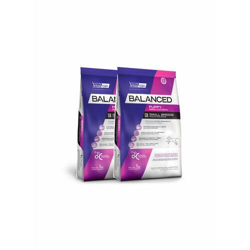 Vitalcan Balanced Dog Puppy для щенков мелких пород, 1 кг х 2 шт.