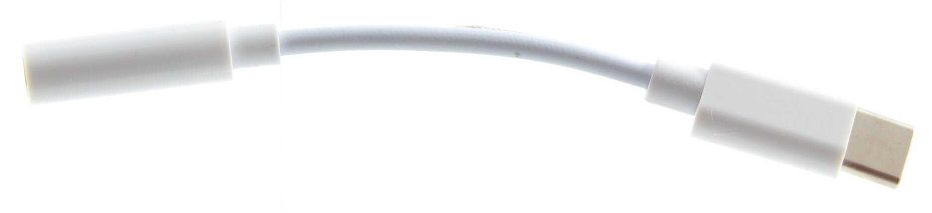 Переходник штекер USB Type-C - гнездо для наушников 35 (10см) Белый (встроенный DAC (ЦАП) Универсальный подходит для любых телефонов