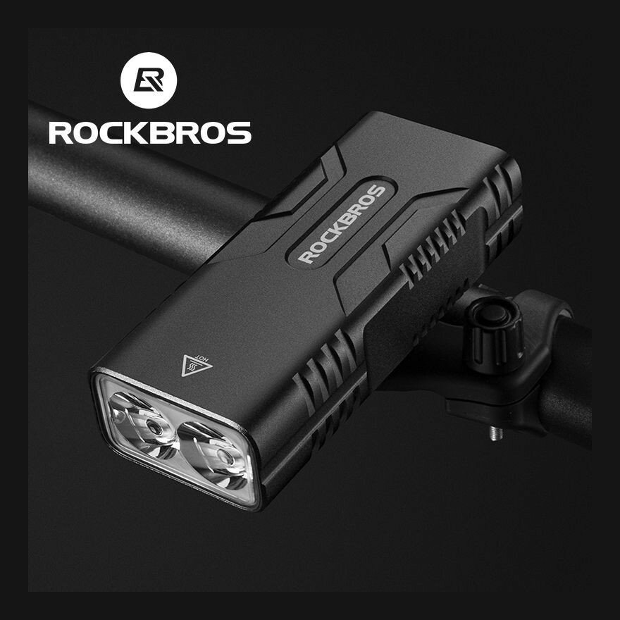 Фонарь передний ROCKBROS 850 люмен, алюминиевый корпус, 10000mAh функция павербанк, зарядка type-C