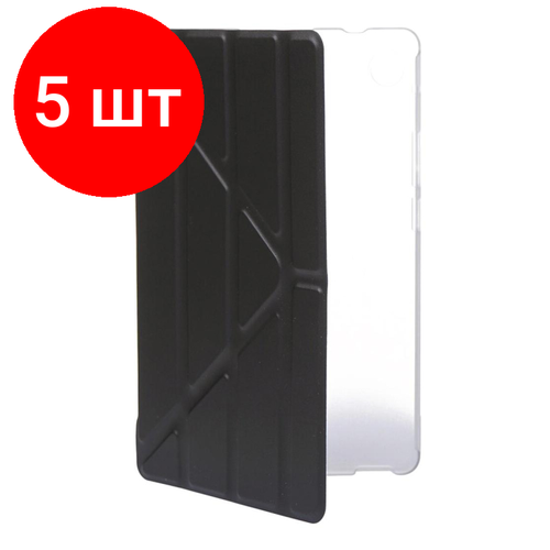 Комплект 5 штук, Чехол для планшета Huawei MatePad T8 8.0, Red Line, чер, УТ000021600 чехол для планшета borasco tablet case lite для huawei matepad t8 8 черный