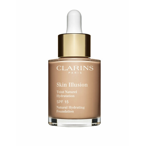 Увлажняющий тональный крем с легким покрытием 107 Clarins Skin Illusion SPF 15 тональное средство clarins увлажняющий тональный крем с легким покрытием skin illusion spf 15