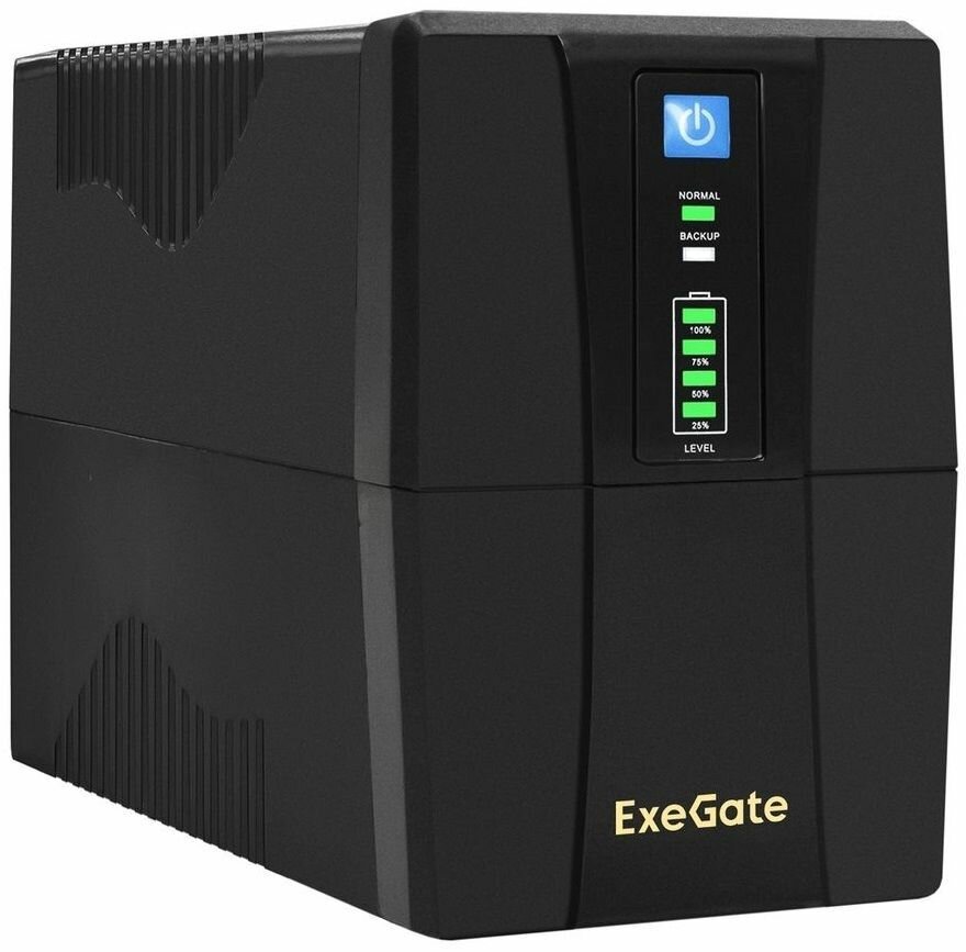 Источник бесперебойного питания Exegate EP285473RUS 850VA/480W, LED, AVR,4*IEC-C13, RJ45/11, black - фото №8