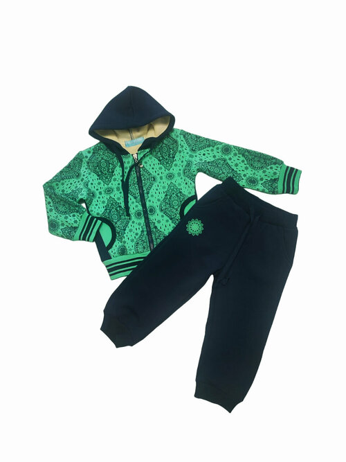 Комплект одежды TIGABEAR, размер 98, синий, зеленый