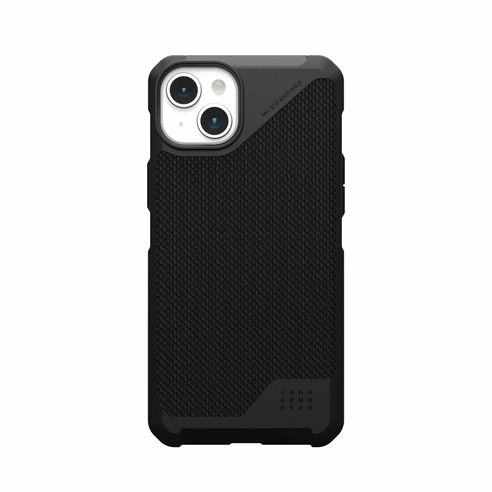 Защитный чехол с поддержкой MagSafe UAG Metropolis LT Case для iPhone 15 Plus (Чёрный кевлар | Kevlar Black)