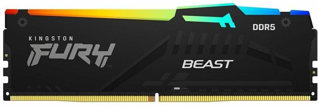 Оперативная память KINGSTON FURY Beast RGB DIMM DDR5 32Gb (1x32Gb) 5600 MHz (KF556C40BBA-32)