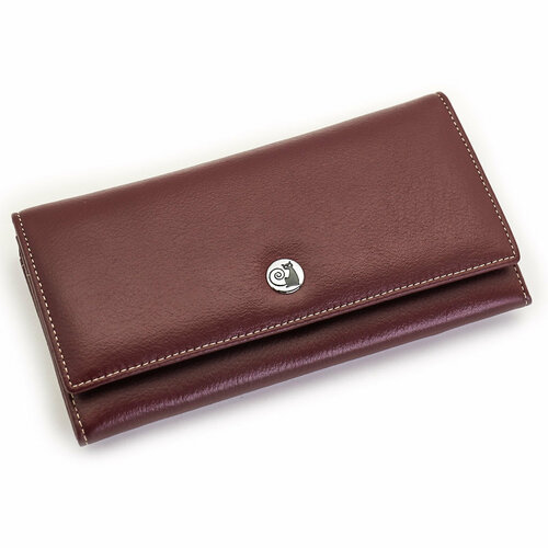 фото Кошелек sergio valentini, фактура гладкая, бордовый