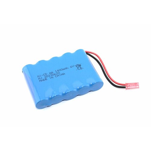 аккумулятор ni cd 6v 1400 mah aa row разъем jst 2 3 Аккумулятор Ni-Cd 6V 1400 mAh AA Flatpck разъем JST