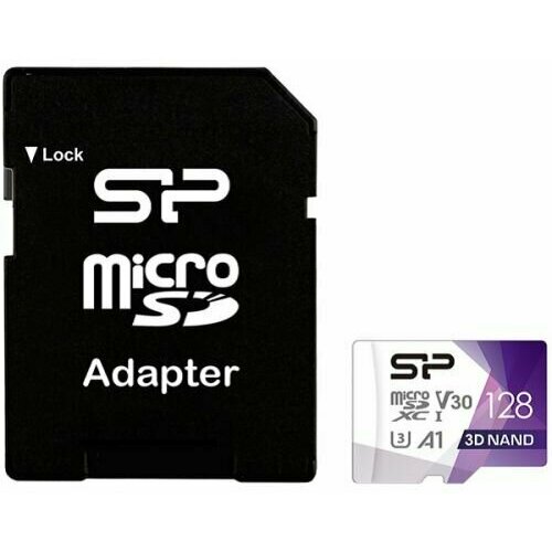 Карта памяти 128GB Silicon Power Superior Pro A2 SP256GBSTXDA2V20SP microSDXC Class 10 UHS-I U3 Colorful 100/80 Mb/s (SD адаптер) карта памяти silicon power superior sp256gbstxdv3v20sp microsdxc 256gb