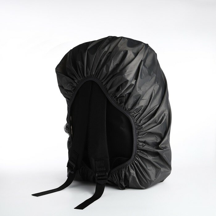Чехол на рюкзак водоотталкивающий, 37*24*70 см, 60 л, со светотраж. полосой, серый 9948589