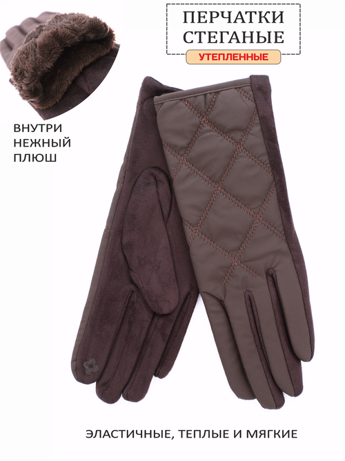 Перчатки , размер 7, коричневый