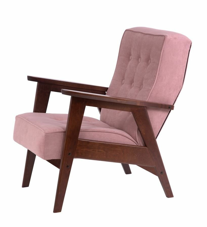 Кресло ретро (темный тон / RS 12 - розовый)
