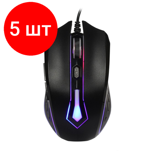 мышь проводная игровая smartbuy 915 rush zvezda черная sbm 915g k 40 Комплект 5 штук, Мышь компьютерная Smartbuy RUSH 712 проводная черная (SBM-712G-K) /100