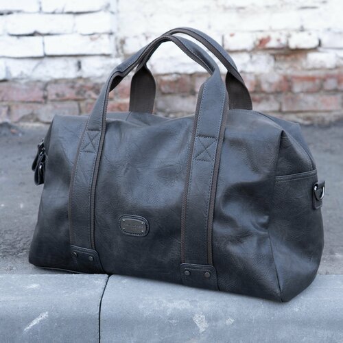 фото Сумка дорожная david jones дорожная сумка-саквояж, ручная кладь david jones duffle bag, экокожа, 25л, 48х29, серый