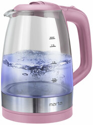 Электрический чайник MARTA MT-1098 розовый опал