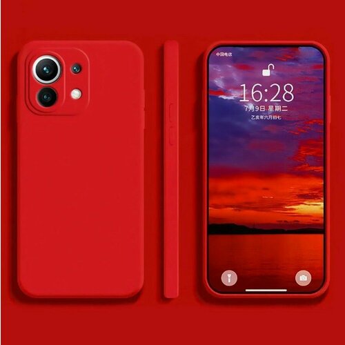 Силиконовая накладка без логотипа Silky soft-touch для Xiaomi Redmi Note 13 красный силиконовая накладка без логотипа silky soft touch для xiaomi redmi note 9 бордовый