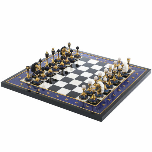 шахматы классические из обсидиана 124724 Шахматы из лазурита Классические