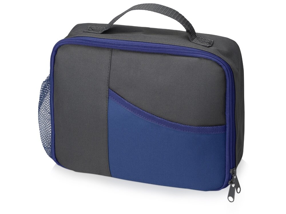 Изотермическая сумка-холодильник "Breeze" для ланч бокса, серый/синий
